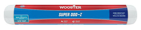 Wooster SUPER DOO-Z R205-18 Roller Cover, 3/8 in Thick Nap, 18 in L, Fabric Cover, White