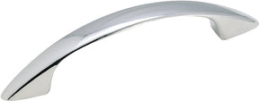 Amerock BP341626 Cabinet Pull, 4-1/16 in L Handle, 3/4 in H Handle, 3/4 in Projection, Zinc, Polished Chrome, 1/PK