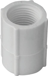 IPEX 435467 Pipe Coupling, 3/4 in, FPT, White, SCH 40 Schedule, 480 psi Pressure