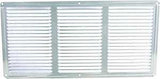 Master Flow EAC16X8 Undereave Vent, 8 in L, 16 in W, 65 sq-ft Net Free Ventilating Area, Aluminum, Mill, Pack of 36