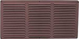 Master Flow EAC16X8BR Undereave Vent, 65 sq-ft Net Free Ventilating Area, Aluminum, Brown, Pack of 36