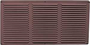 Master Flow EAC16X8BR Undereave Vent, 65 sq-ft Net Free Ventilating Area, Aluminum, Brown, Pack of 36