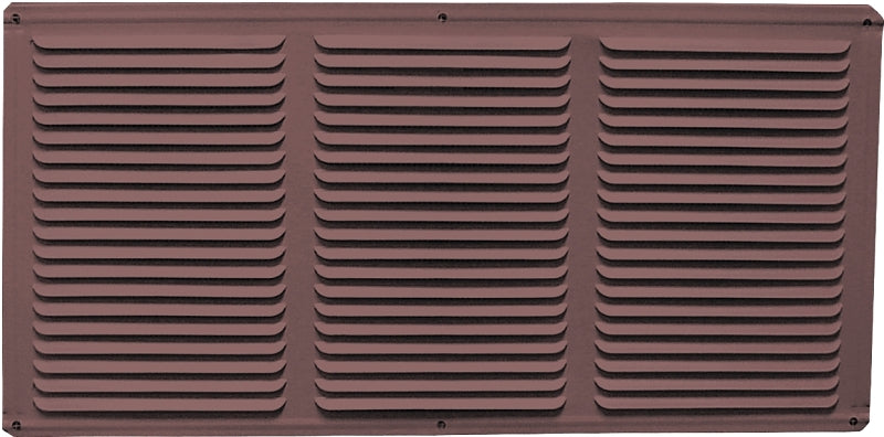 Master Flow EAC16X4BR Undereave Vent, 24 sq-ft Net Free Ventilating Area, Aluminum, Brown, Pack of 36