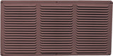 Master Flow EAC16X4BR Undereave Vent, 24 sq-ft Net Free Ventilating Area, Aluminum, Brown, Pack of 36