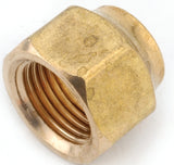 Anderson Metals 754018-06 Nut, 3/8 in, Flare, Brass