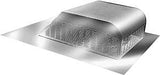 Master Flow SSB960A Roof Louver, 18 in L, 20-1/2 in W, Aluminum, Mill, Pack of 8