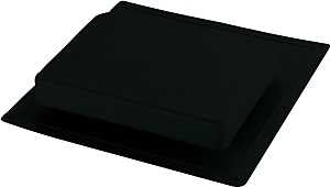Master Flow IR61BL Roof Louver, 4-1/4 in L, 17-1/2 in W, Resin, Black, Pack of 10