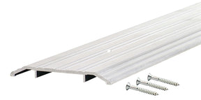 M-D 11619 Threshold, 36 in L, 6 in W, Flat Profile, Aluminum, Silver, Yes