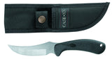 Case 00362 Skinner Knife, 4.13 in L Blade, Stainless Steel Blade, Ergonomic Handle, Black Handle