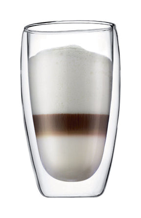 Bodum 15 oz Clear BPA Free Double Wall Tumbler, Pack of 4
