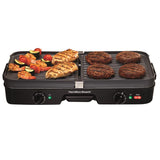 Hamilton Beach Black Plastic Nonstick Surface Electric Griddle/Grill 180 sq in
