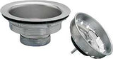 Keeney 1431SSBX Basket Strainer with Fixed Stick Post, 4-3/8 in Dia, Stainless Steel, Chrome-Plated, 3-1/4 in Dia Mesh