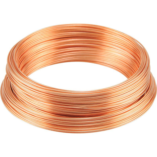 Hillman 50164 Utility Wire, 100 ft L, 24, Copper