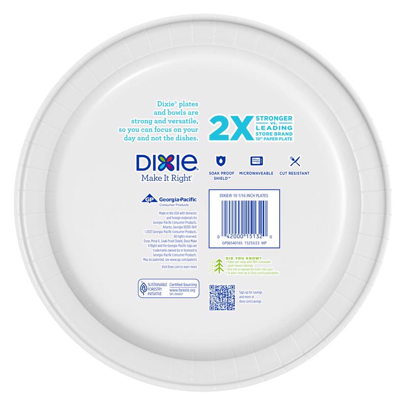 Dixie Multicolored Paper FLOWERS BLOOM Dinner Plate 10-1/16 in. D 26 pk, Pack of 8