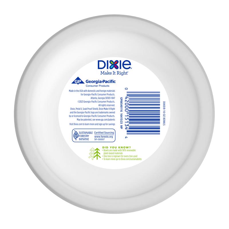 Dixie 10 oz Multicolored Paper FLOWERS BLOOM Bowl 9-1/4 in. D 36 pk, Pack of 8