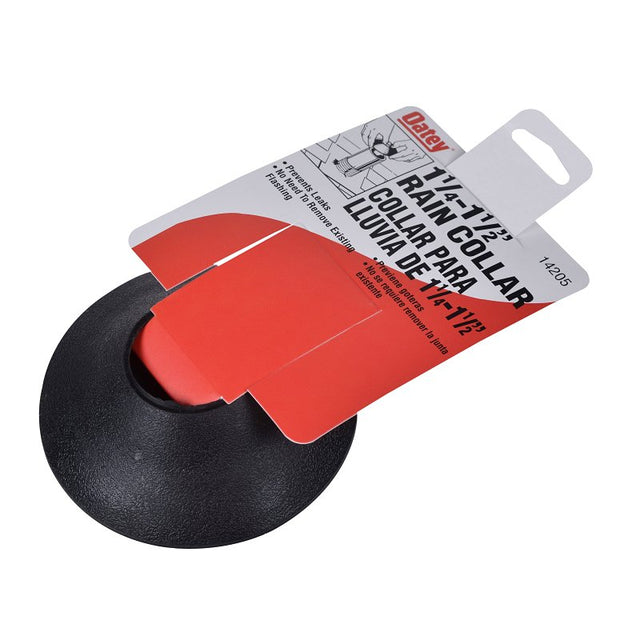 Oatey 14205 Base Roof Flashing, 1-1/4 to 1-1/2 in Vent Hole, Rubber