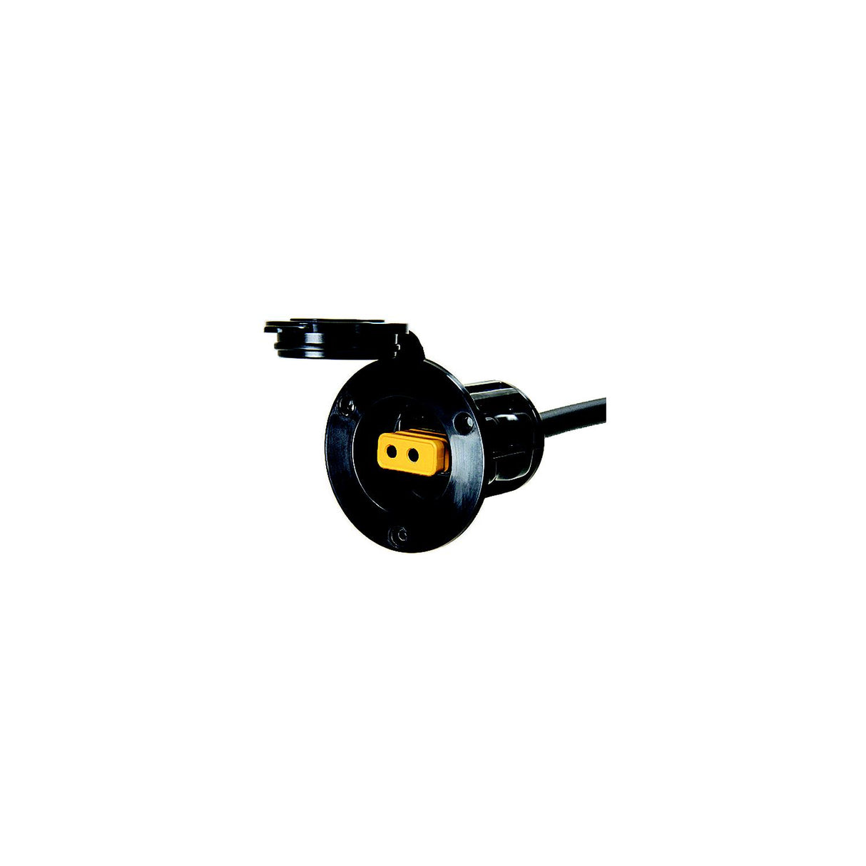 Flush Mount Power Port, Black