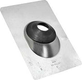 Hercules No-Calk Series 11854 Roof Flashing, 12-1/2 in OAL, 9 in OAW, Galvanized Steel, Pack of 6