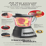 Hamilton Beach Power Elite Black Metal/Plastic Blender 40 oz 12 speed