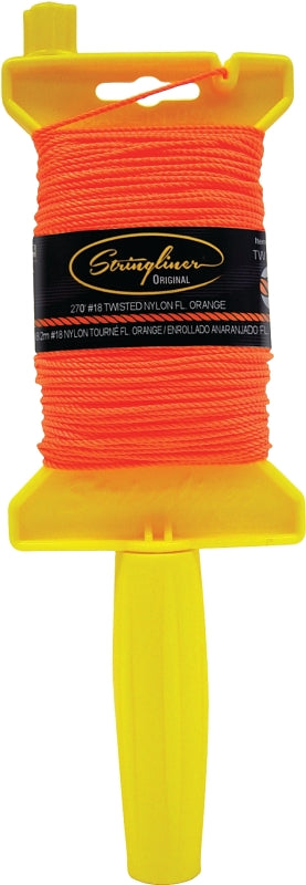 11706l Stringliner 11706 Line Reel, 500 ft L Line, Fluorescent Orange Line ...