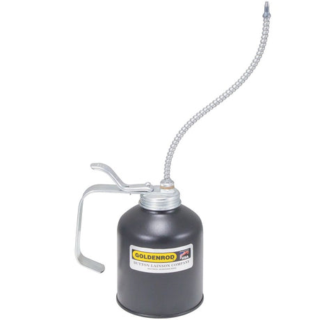 DL Goldenrod Series 727 Pump Oiler with Spout, 16 oz, Flexible Spout, Steel, Powder-Coated