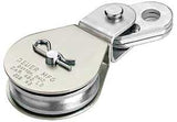 Deuer DB-20E Cable Block, Swivel Eye, 1/4 in Rope, 480 lb Working Load, Zinc