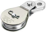Deuer DB-35E Cable Block, Swivel Eye, 5/16 in Rope, 480 lb Working Load, 2 in Sheave, Zinc