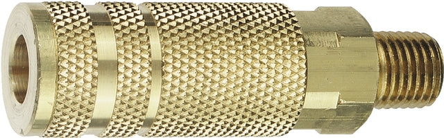 Tru-Flate 13-425 Coupler, L-Style, 1/4 in, MNPT, Steel