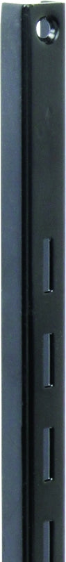 Knape & Vogt 80 Series 80 BLK 24 Shelf Standard, 320 lb, 16 ga Thick Material, 5/8 in W, 24 in H, Steel