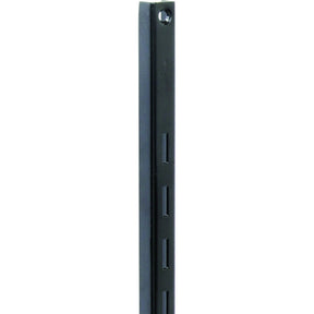 Knape & Vogt 80 80 BLK 24 Series Shelf Standard, Black, 320 lb, 16 ga Thick Material, 5/8 in W, 24 in H, Steel