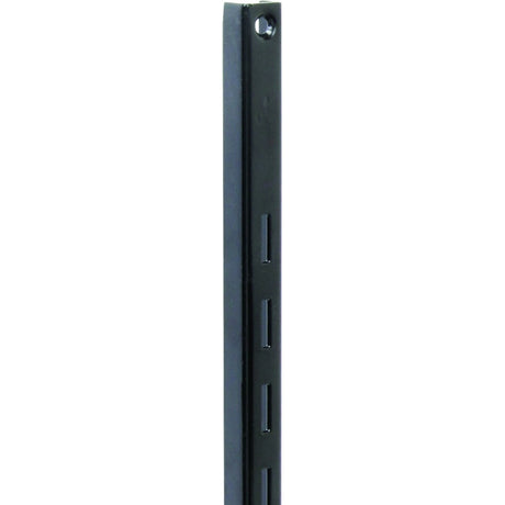 Knape & Vogt 80 80 BLK 24 Series Shelf Standard, Black, 320 lb, 16 ga Thick Material, 5/8 in W, 24 in H, Steel