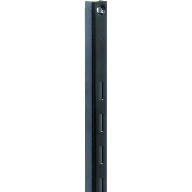 Knape & Vogt 80 80 BLK 24 Series Shelf Standard, Black, 320 lb, 16 ga Thick Material, 5/8 in W, 24 in H, Steel