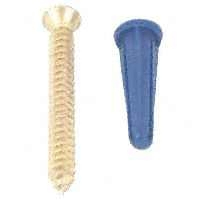 Knape & Vogt 80-88DP WH Screw and Anchor, 320 lb, Plastic/Steel, White, Wall