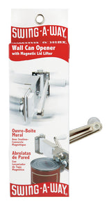 Swing-A-Way White Steel Manual Wall Mount Can Opener