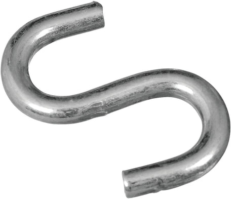 National Hardware N273-417 S-Hook, 1-1/2 in, 40 lb Working Load, 0.177 in Dia Wire, Steel, Zinc, 7/16 in Opening Size, Pack of 50