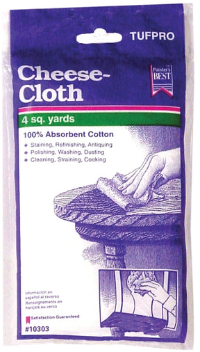 Trimaco SuperTuff 10303 Cheese Cloth, White, Cotton, 12/PK
