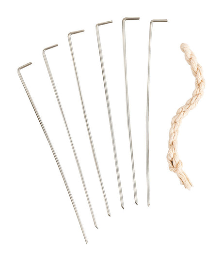 No Sew 5-1/4 in. W X 7-1/4 in. L Turkey Lacer Kit Silver/White