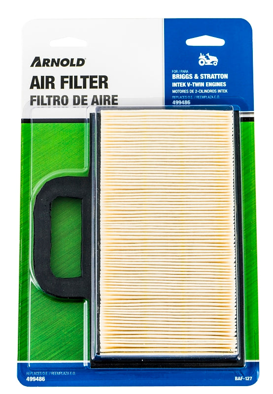 Arnold BAF-127 Replacement Air Filter with Pre-Cleaner, Paper Filter Media, For: BRIGGS & STRATTON Intek V-Twin Engines