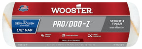 Wooster RR643-9 Roller Cover, White, 1/2 in Thick Nap, 9 in L