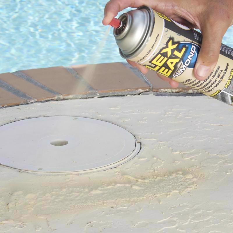 Flex Seal Family of Products Flex Seal Almond Rubber Spray Sealant 14 oz, Pack of 6
