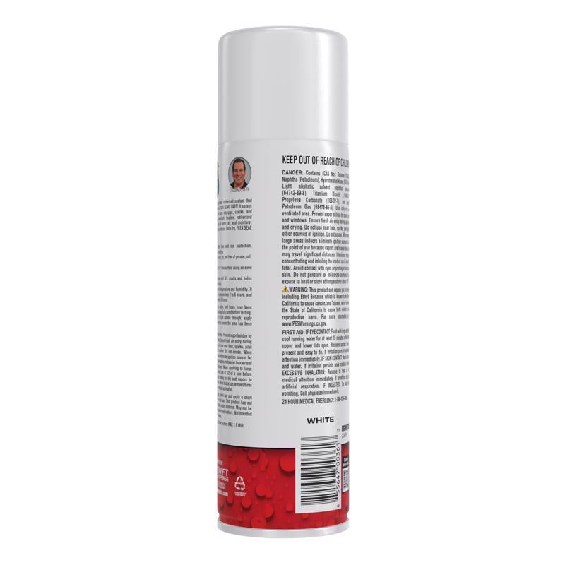 Flex Seal Family of Products Flex Seal White Rubber Spray Sealant 14 oz, Pack of 6