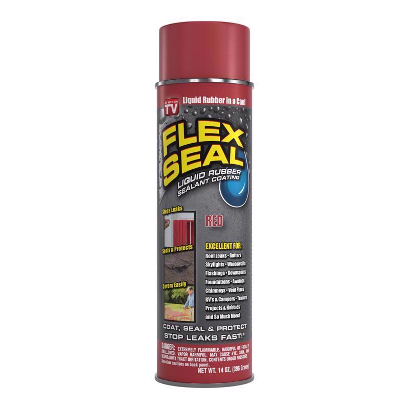 Flex Seal Family of Products Flex Seal Red Rubber Spray Sealant 14 oz, Pack of 6