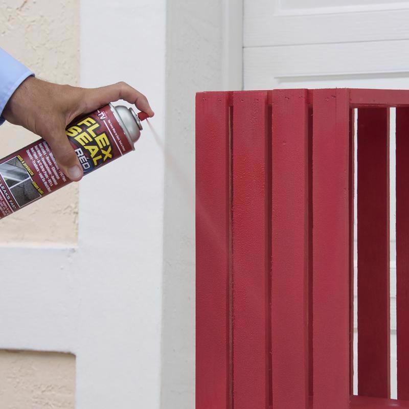 Flex Seal Family of Products Flex Seal Red Rubber Spray Sealant 14 oz, Pack of 6