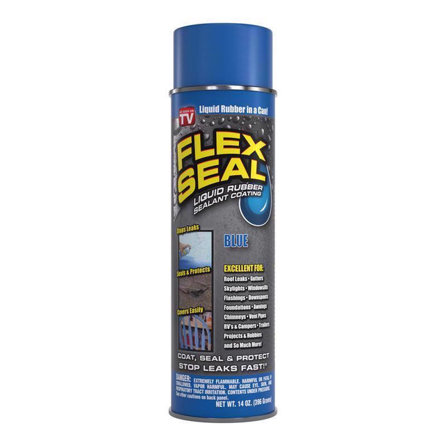 Flex Seal Family of Products Flex Seal Blue Rubber Spray Sealant 14 oz, Pack of 6