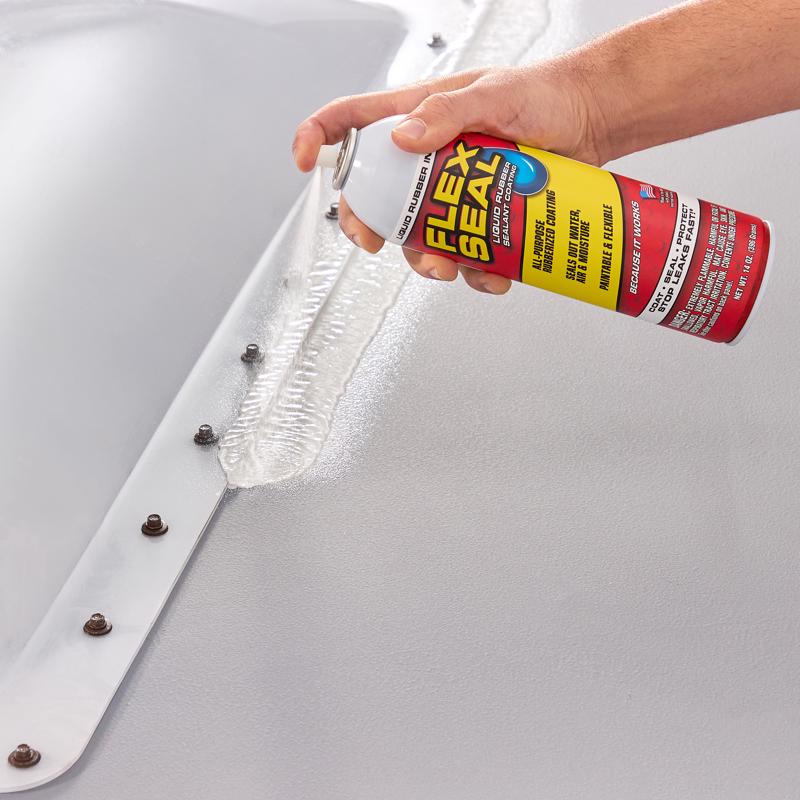 Flex Seal Family of Products Flex Seal Blue Rubber Spray Sealant 14 oz, Pack of 6