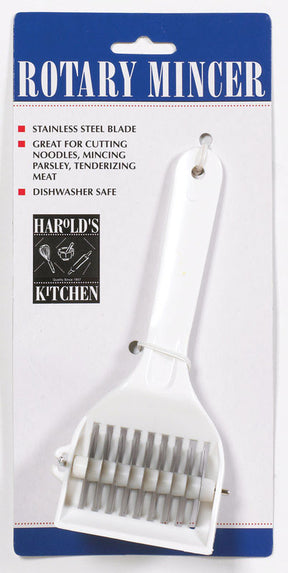 Harold Import White Plastic/Stainless Steel Rotary Mincer