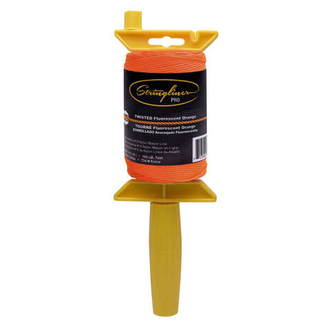 Stringliner Pro Twisted Mason Line and Reel 540 ft. Orange – Mrosupreme.com