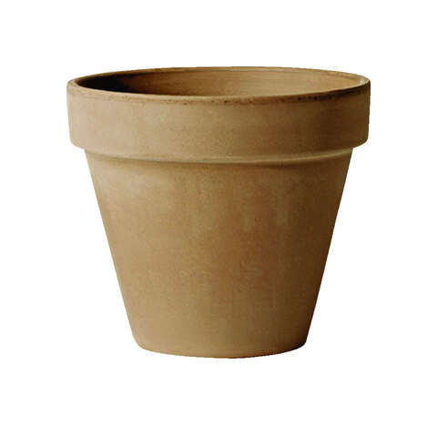 Deroma 4 in. H X 4 in. D Clay Standard Planter Brown, Pack of 24