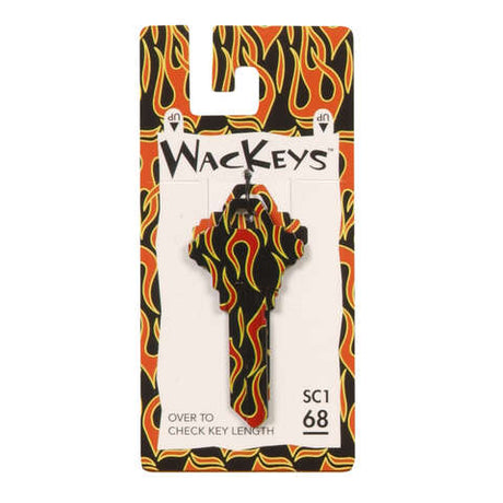 HILLMAN Wackey Flames House/Office Universal Key Blank SC1 Single, Pack of 6