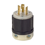 Leviton Industrial Nylon Non-Grounding Plug L10-20P 16-10 AWG 3 Pole 3 Wire